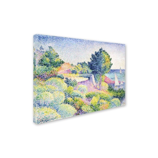 Henri-Edmond Cross 'La Route Sur La Cote' Canvas Art,35x47